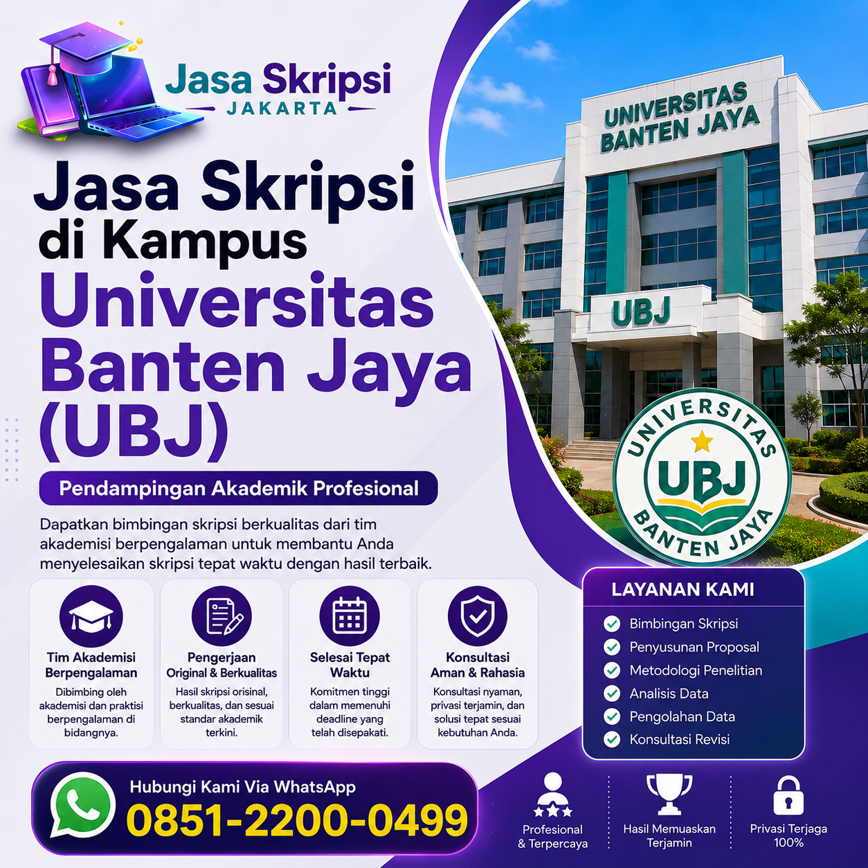 Jasa Skripsi di Kampus Universitas Banten Jaya (UNBAJA) | Pendampingan Akademik Profesional