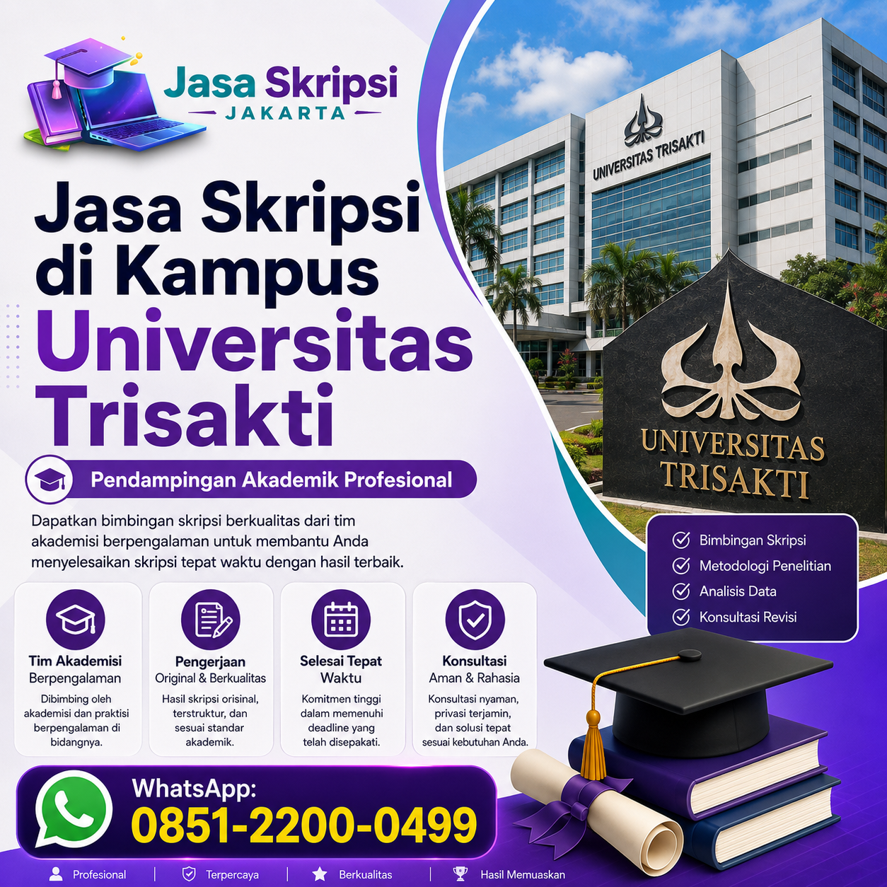 Jasa Skripsi di Kampus Universitas Trisakti | Pendampingan Akademik Profesional