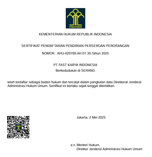 Sertifikat Perusahaan Jasa Skripsi Jakarta